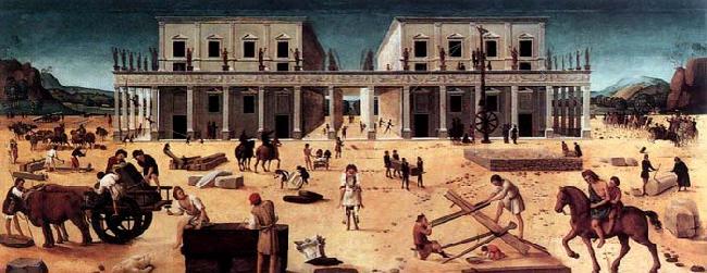 Piero di Cosimo The Building of a Palace China oil painting art